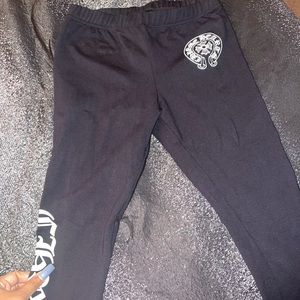 Chrome Heart leggings.
